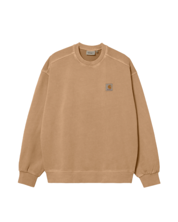 Carhartt Wip Nelson Sweatshirt Dusty H Brown Garment Dyed I029957-38