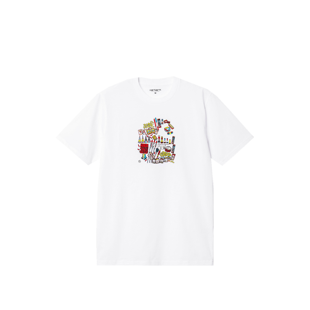 Carhartt Wip SS Fireworks T-Shirt White I032037-2