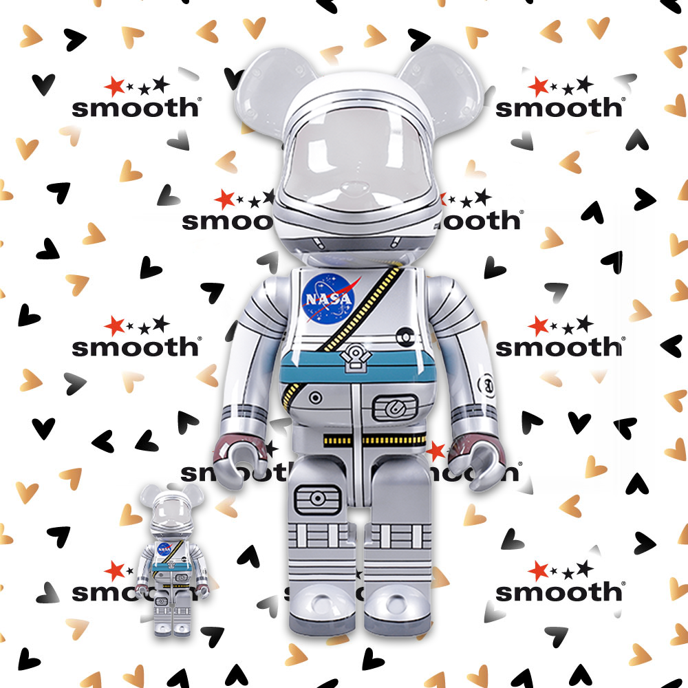 Medicom Toy Project Mercury Astronaut Bearbrick Set 100% 400%