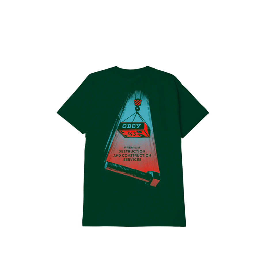 Obey Destruction And Construct Classic T-Shirt Forest 165263434