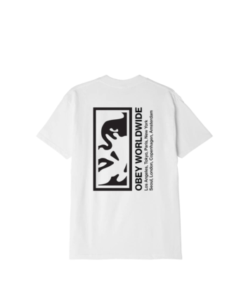 Obey Half Face Icon Classic T-Shirt White 165263357