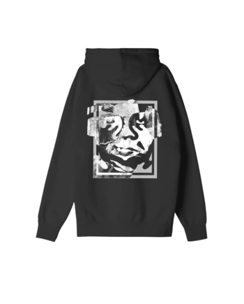 Obey Torn Icon Face Heavyweight Pullover Hood Black 117463406
