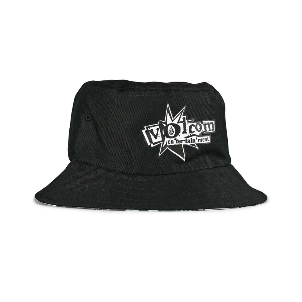 Volcom Entertainment Flyer Bucket Hat Reversible Black Combo D5512301