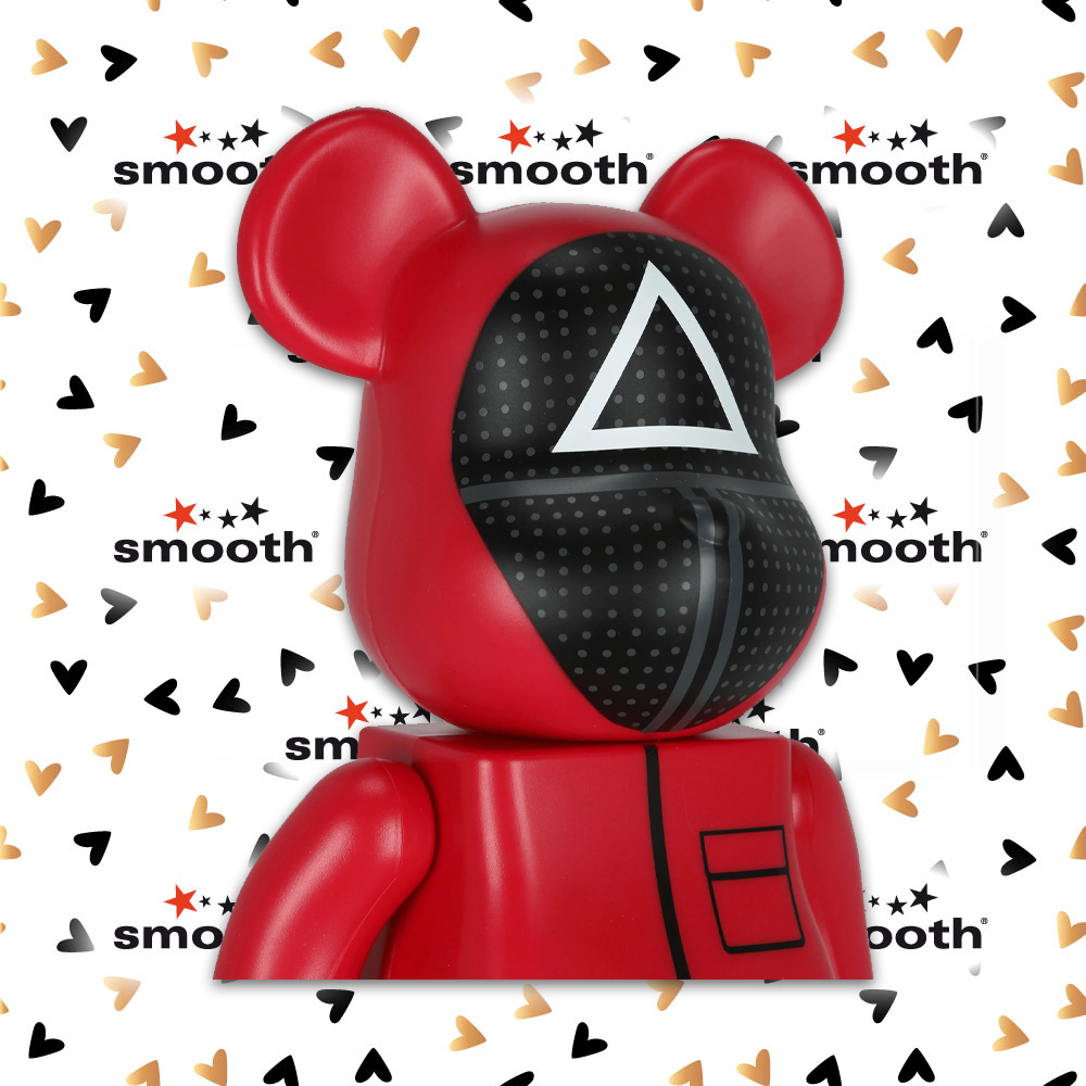 Medicom Toy Squid Game Guard Triangle Bearbrick Set 100% 400%