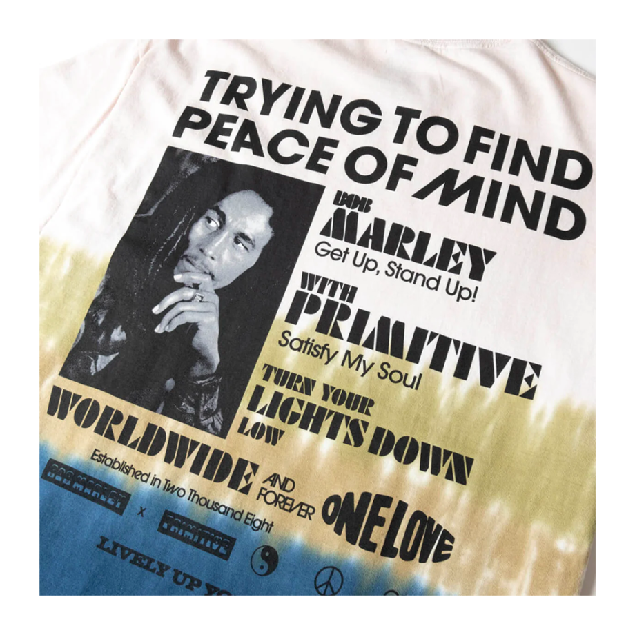 Primitive x Bob Marley Get Together Washed T-Shirt Black PAPFA2282