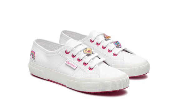 Superga x Barbie 2750 Barbie Movie Pins White Fuchsia S7132KW