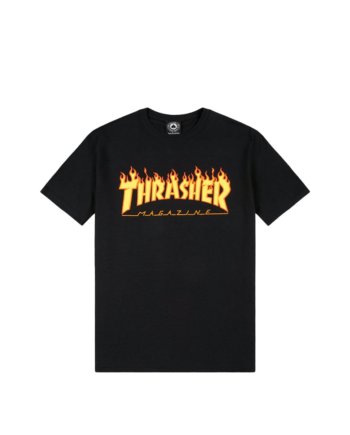 Thrasher Flame Logo T-shirt Black 110102BK