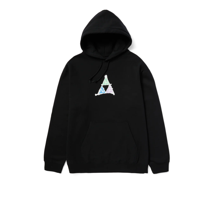 Huf No-Fi Triple Triangle Pullover Hoodie Black PF00626