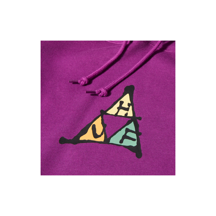 Huf No-Fi Triple Triangle Pullover Hoodie Grape PF00626