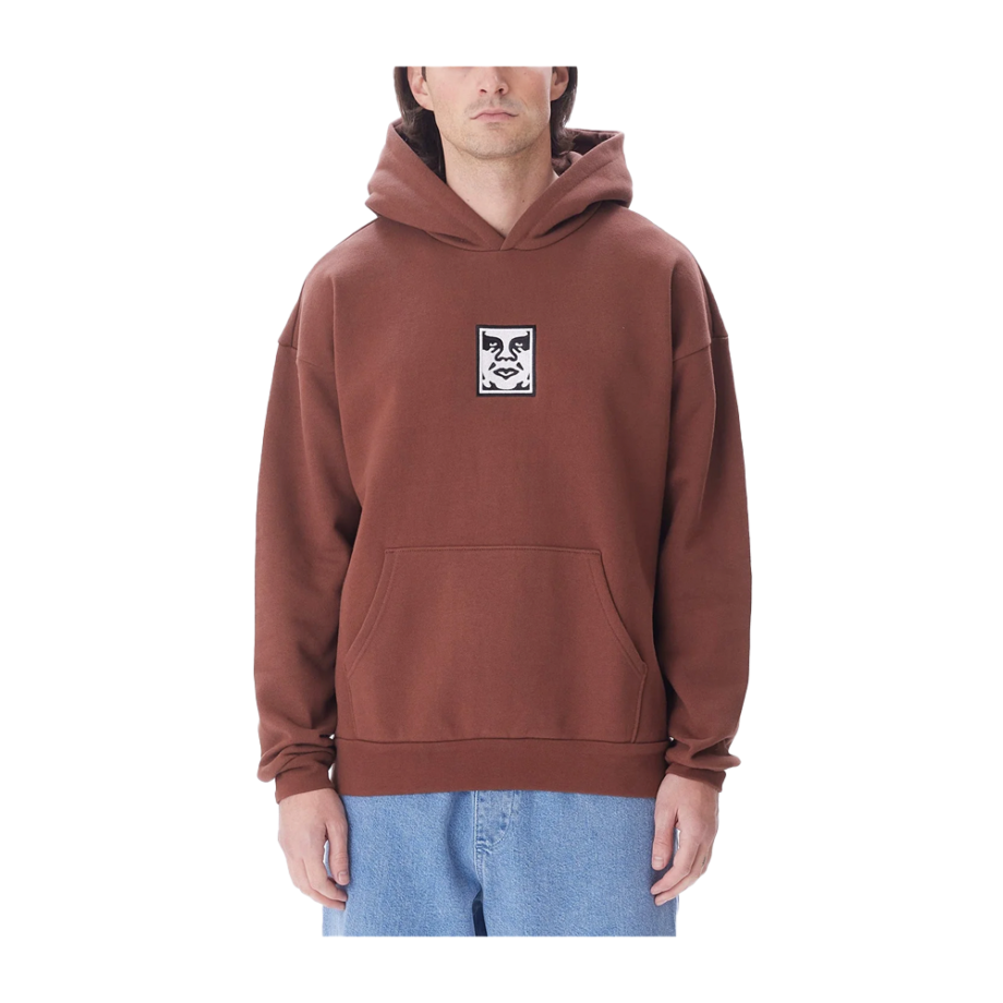 Obey Icon Extra Heavy Pullover Hood II Sepia 112470196