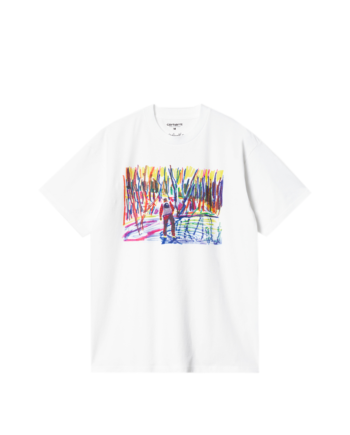 Carhartt Wip SS Ollie Mac Icy Lake T-Shirt White I032408_02_XX