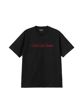 Carhartt Wip SS Work Life Ballads T-Shirt Black Red I032388_1V2_XX