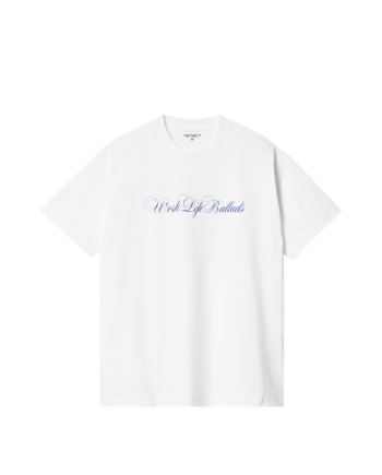 Carhartt Wip SS Work Life Ballads T-Shirt White Blue I032388_0IY_XX