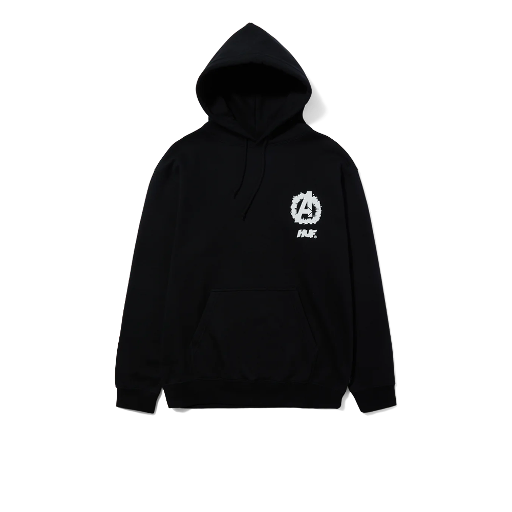 HUF X AVENGERS Cosmic Assemblage Hoodie Black PF00654