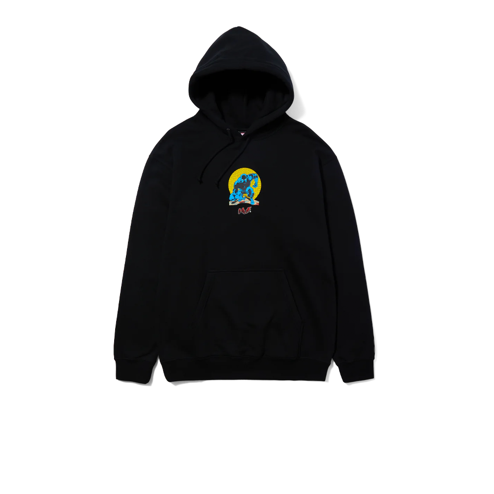 HUF X AVENGERS Night Prowling Hoodie Black PF00655