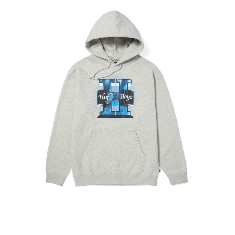 Huf Boyz Pullover Hoodie Heather Grey PF00624