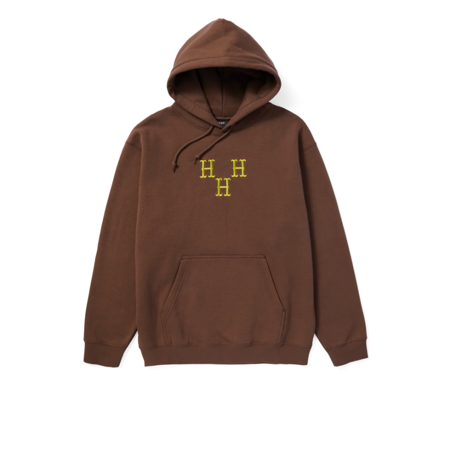 Huf Hat Trick Pullover Hoodie Coffee PF00615