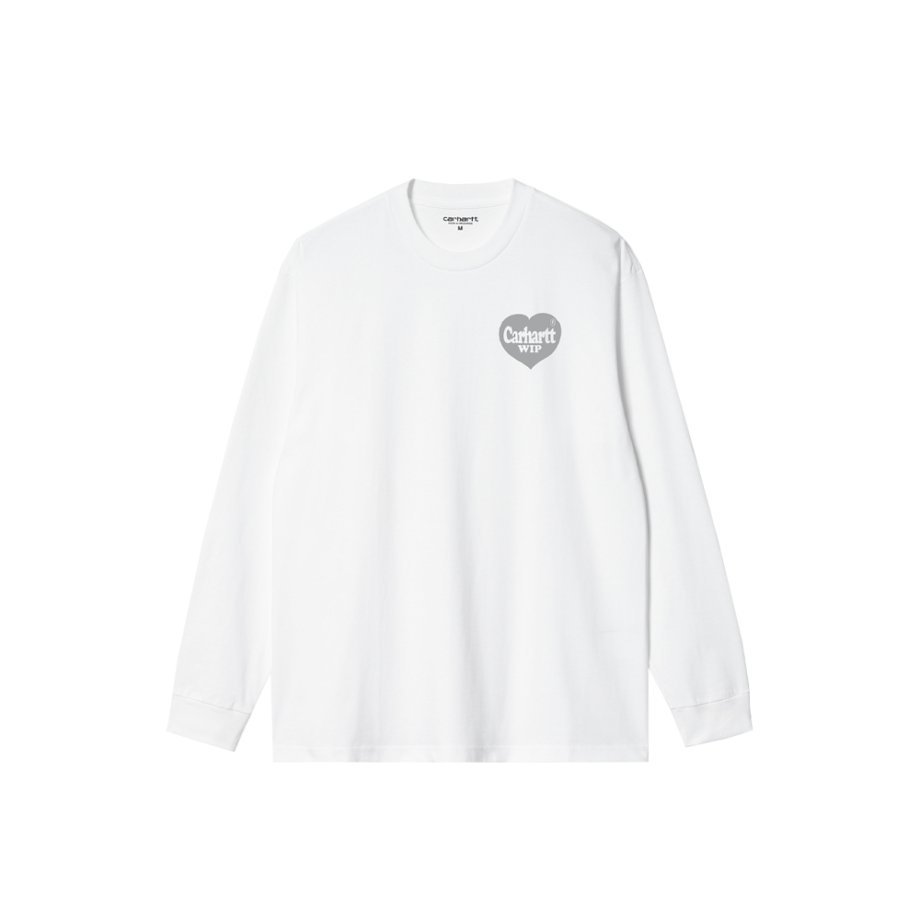Carhartt Wip L/S Spree T-Shirt White / Gray I032855_WHG