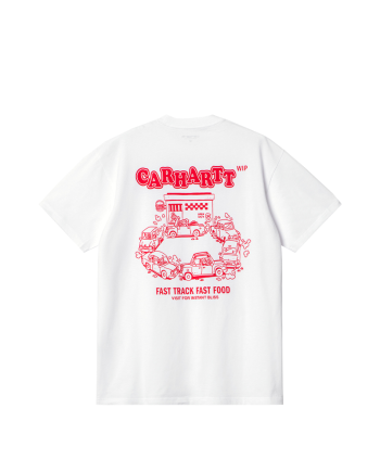 Carhartt Wip S/S Fast Food T-Shirt White / Red I033249_11