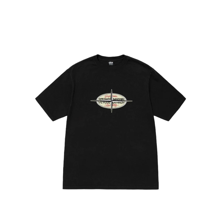 Stussy Points Pigment Dyed T-Shirt Black 1904856_B