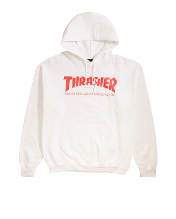 Thrasher Skate Mag Logo Hoodie White / Red 145050