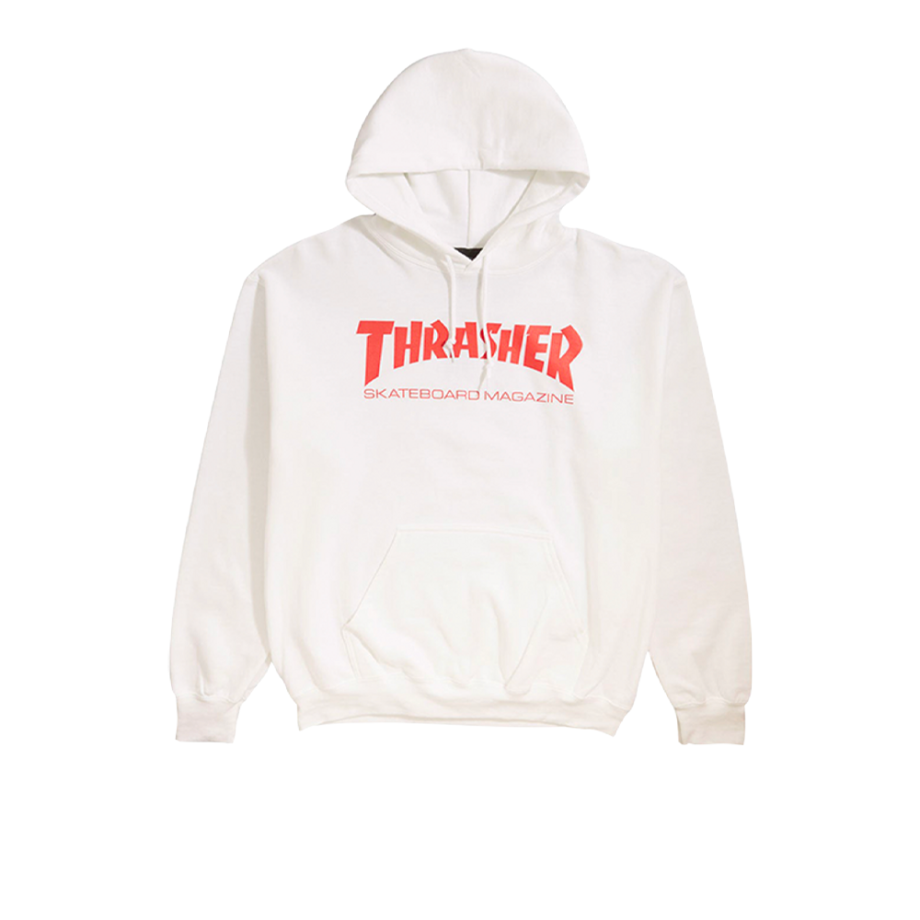 Thrasher Skate Mag Logo Hoodie White / Red 145050