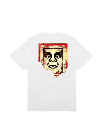 Obey Ripped Icon Tee White 165263782_WH