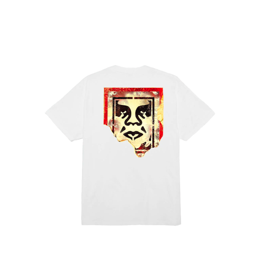 Obey Ripped Icon Tee White 165263782_WH