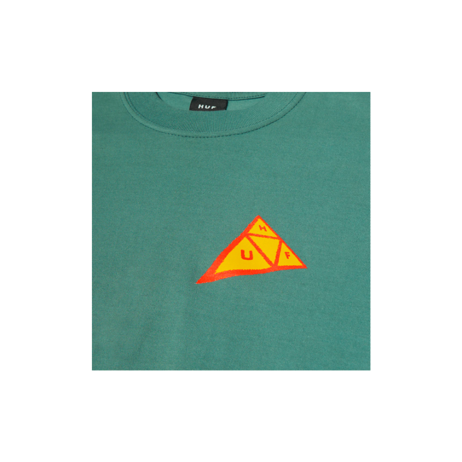 Huf Skewed Triple Triangle T-Shirt Sage TS02174