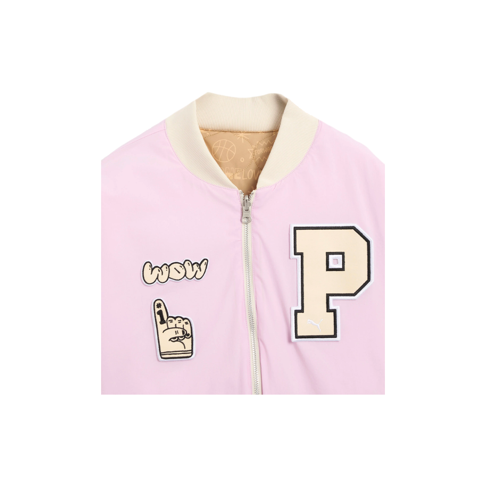 Puma x Sophia Chang Women's Reversible Bomber Jacket Grape Mist 624627_60