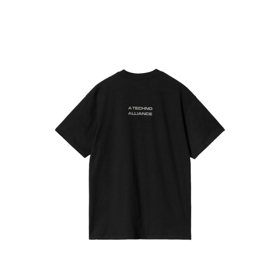Carhartt Wip Techno Alliance S/S T-Shirt Black / Dark Grey Reflective I032747_1X9_XX