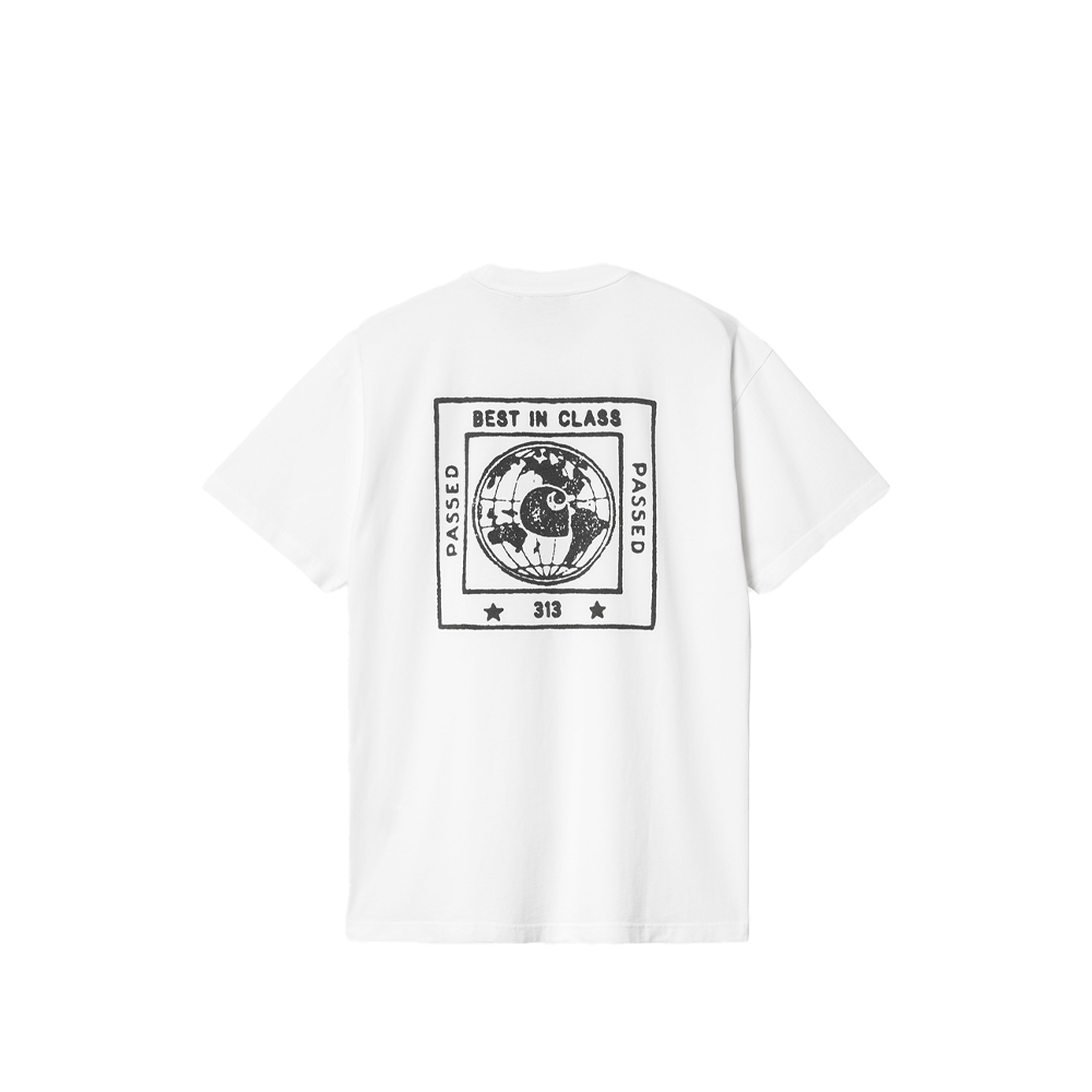 Carhartt S/S Stamp T-Shirt Misty White / Black (Stone Washed) I033670_00A_06