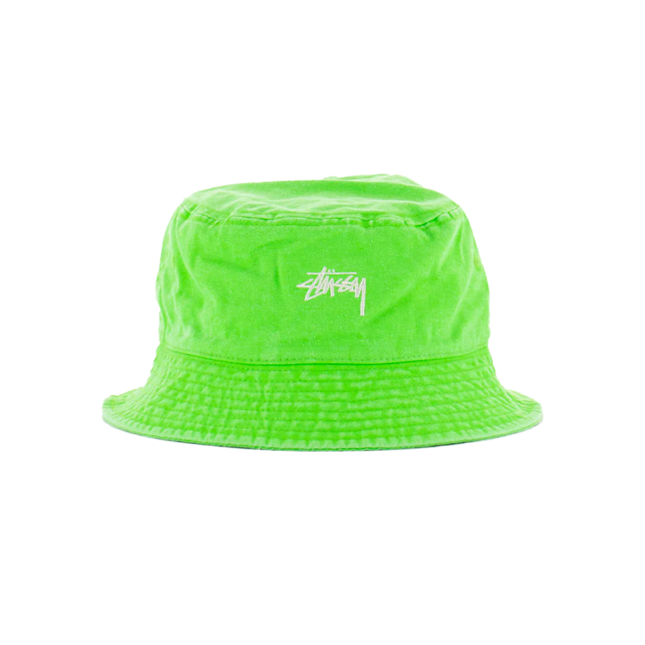 Stussy Washed Stock Bucket Hat Mint 1321086_MT