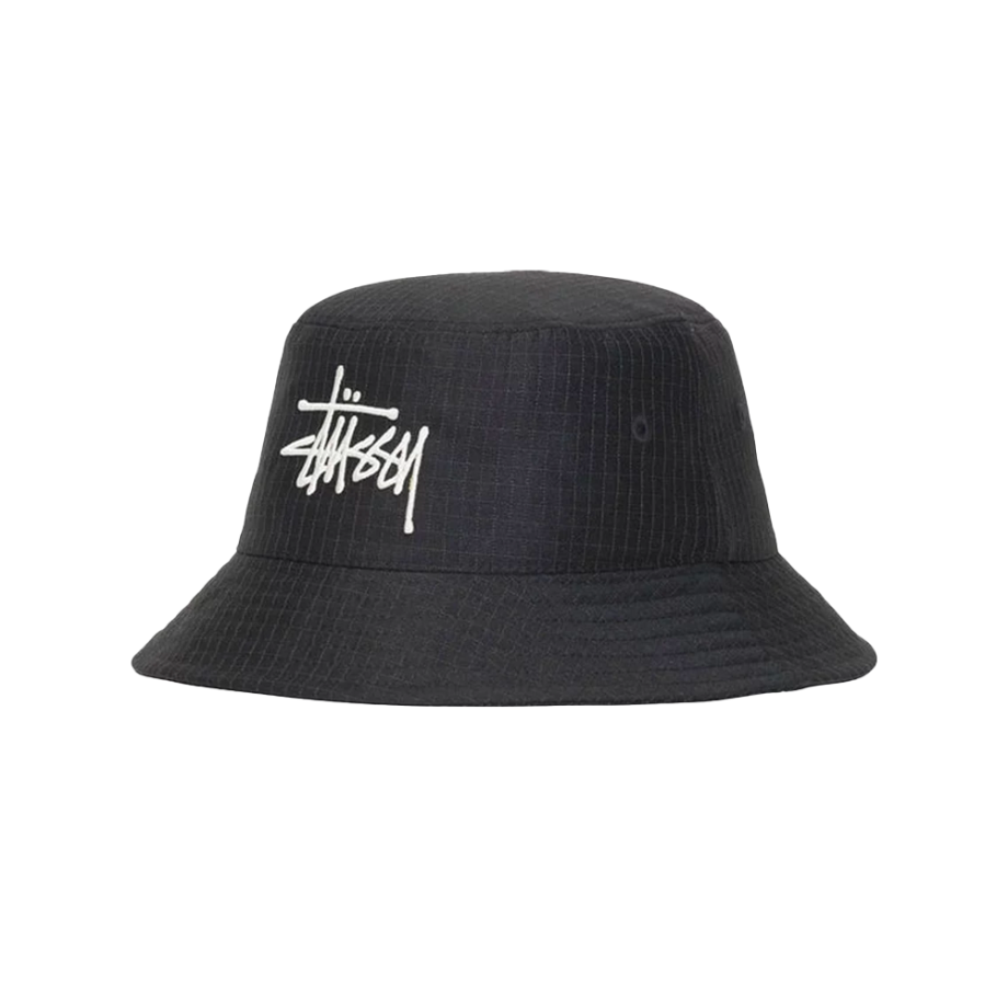 Stussy Grid Basic Bucket Hat Black 1321134_BK