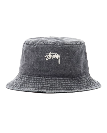 Stussy Washed Stock Bucket Hat Charcoal 1321086_CH