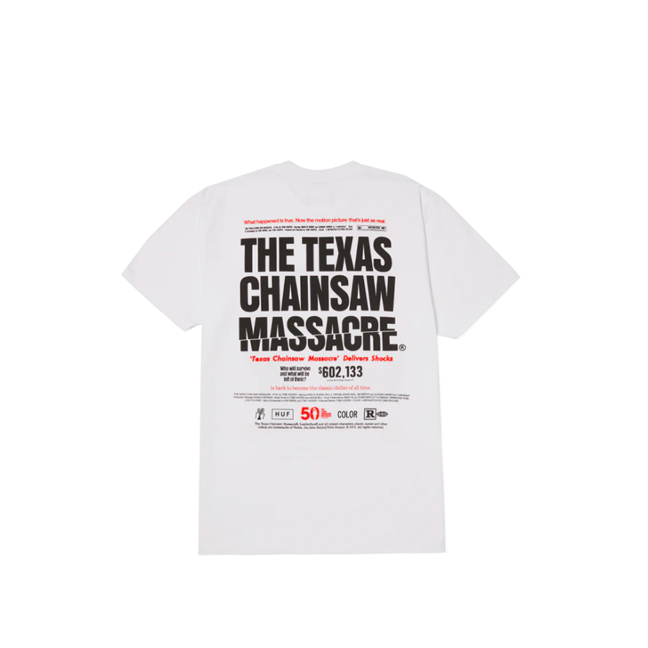 Huf x The Texas Chainsaw Massacre Box Office Tee White TS02438_WHT