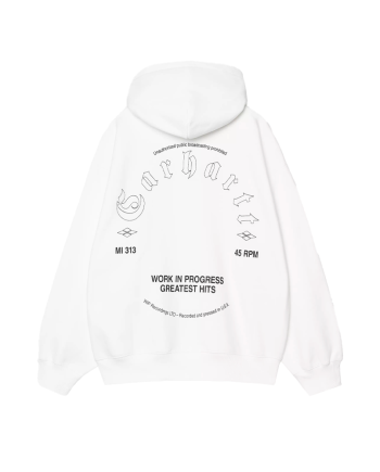 Carhartt Wip Hooded Greatest Hits Sweat White / Black I034416_00A_XX