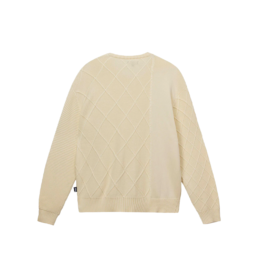 Stussy Patchwork Sweater Natural 117158_NAT
