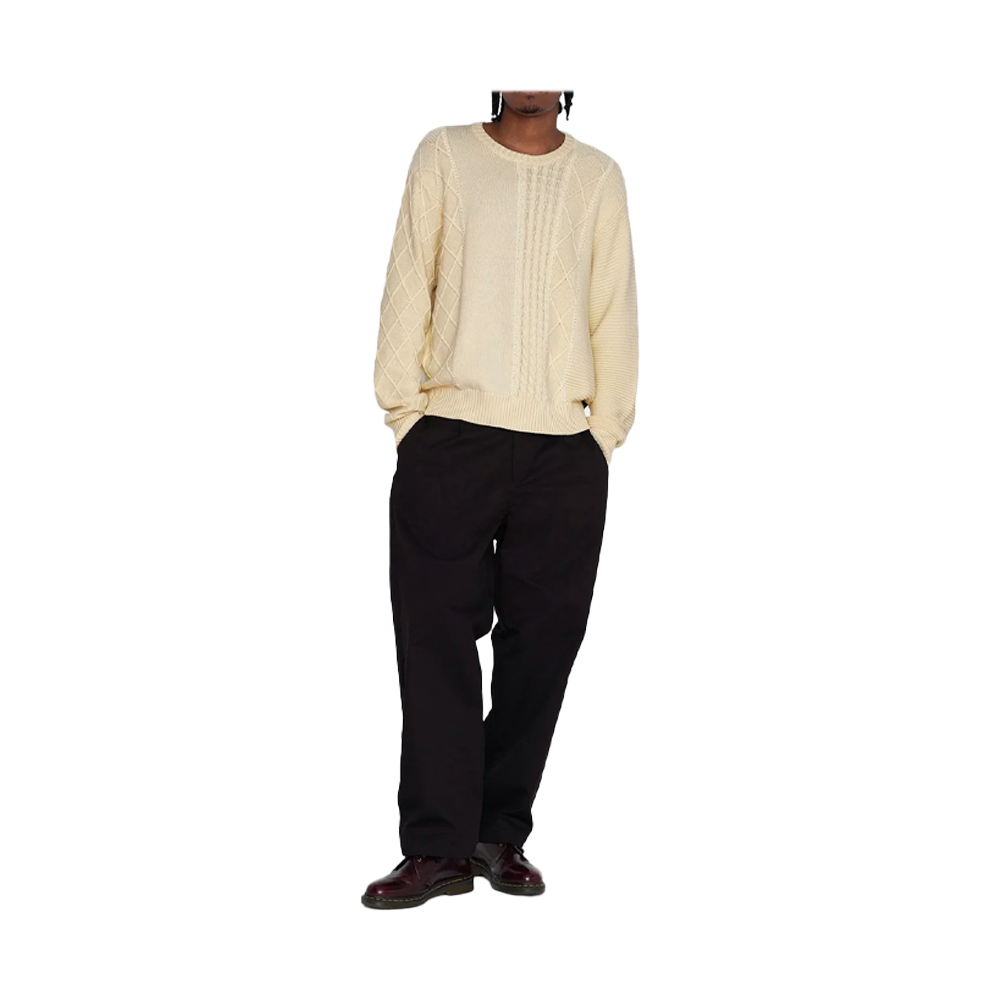 Stussy Patchwork Sweater Natural 117158_NAT
