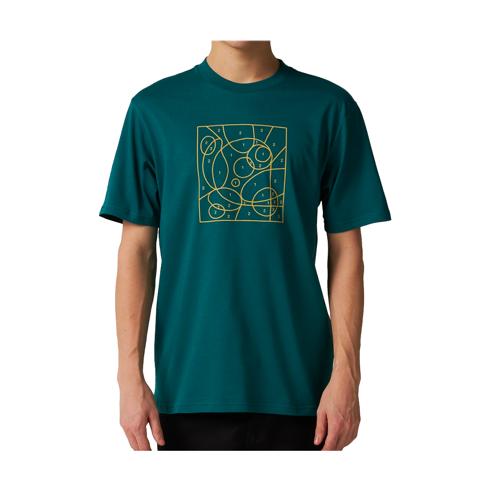 Carhartt Wip S/S By The Numbers T-Shirt Rainforest / Air Yellow I034775_0D7_YX