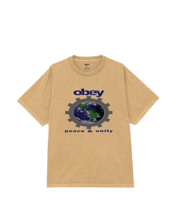 Obey Peace & Unity Pigment Tee Khaki 167924116_KHK