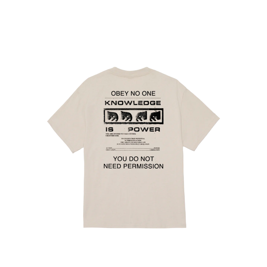 Obey Permission Tee Silver Grey 165264087_SGY