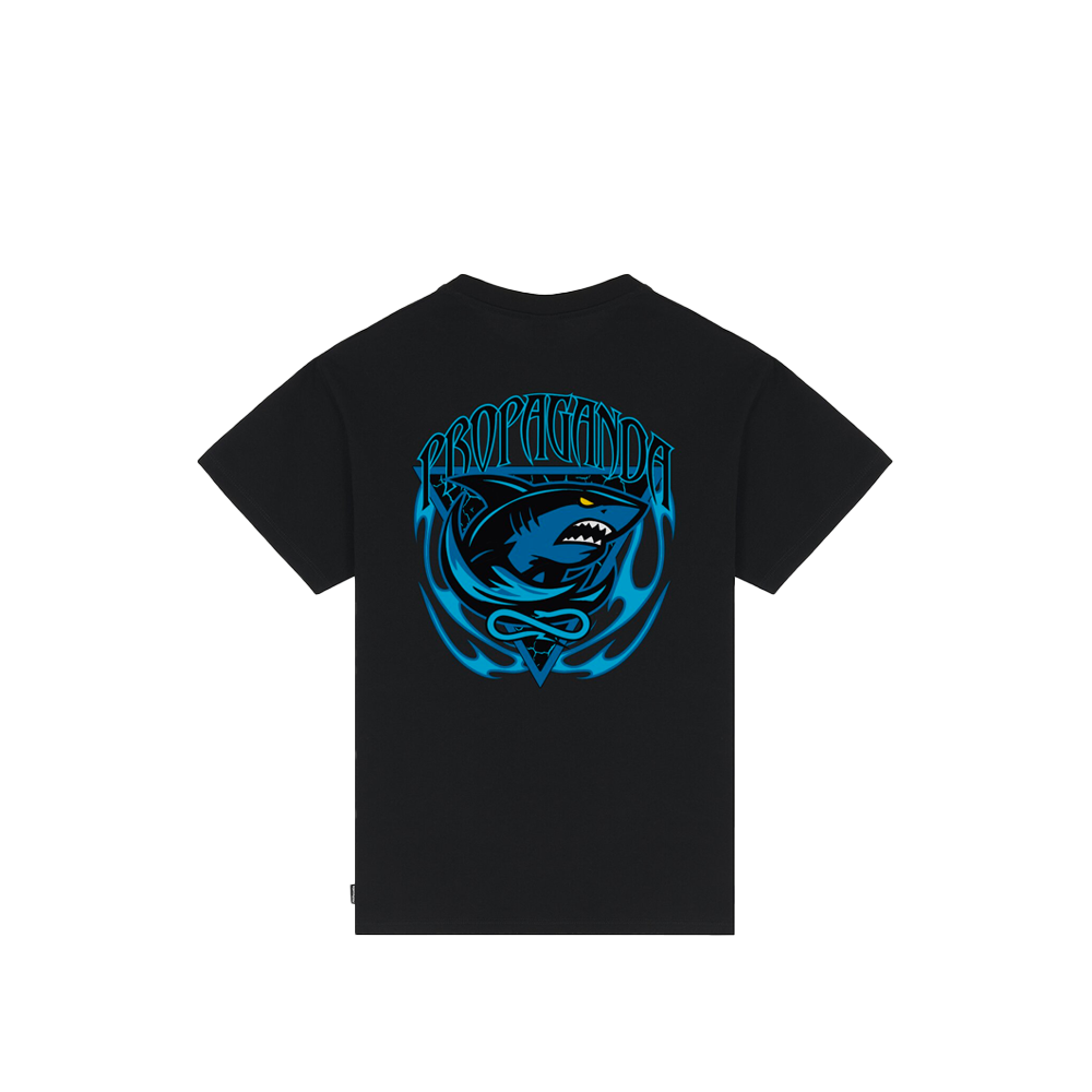 Propaganda Triangle Shark Tee Black 25SSPRTS883