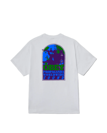 Obey Worldwide Sound Tee White 165264086_WHT