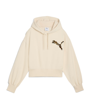 Puma LEO LUXE Cropped Hoodie Alpine Snow 632338_87