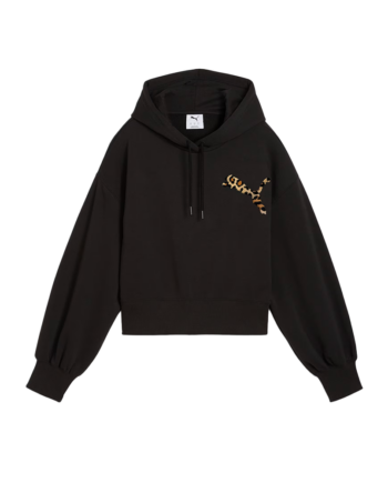 Puma LEO LUXE Cropped Hoodie Black 632338_01