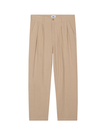 Obey Fubar Linen Pleated Pant Oatmeal 142020257_OTM