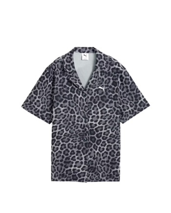 Puma LEO LUXE Relaxed AOP Shirt Black 632340_01