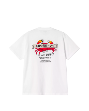 Carhartt Wip S/S Crab Paint T-Shirt White I034778_02_XX