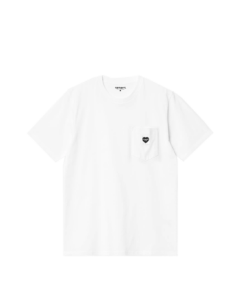 Carhartt Wip S/S Pocket Heart T-Shirt White / Black I032128_00A_XX